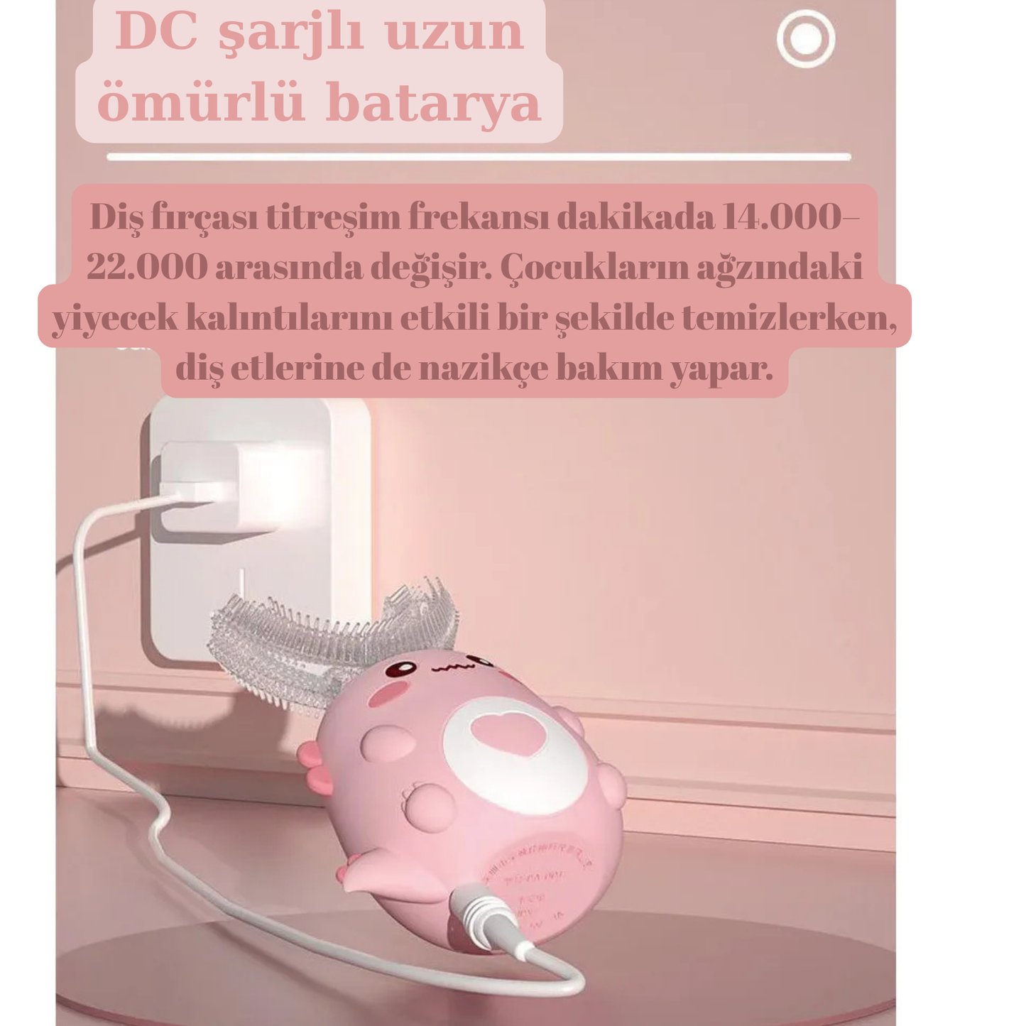 Giggle Bite Çocuklar İçin U Şekilli Otomatik Diş Fırçası